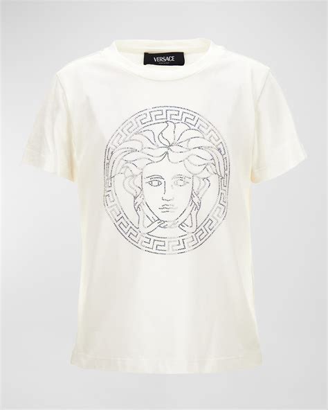 Versace Girl's Medusa & Greca Trim Graphic T